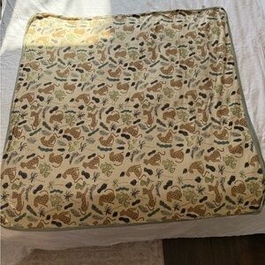 Kate Quinn double layer bamboo leopard jungle blanket